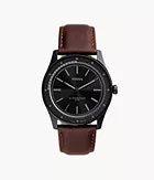 Sullivan Solar-Powered Brown Leather Watch