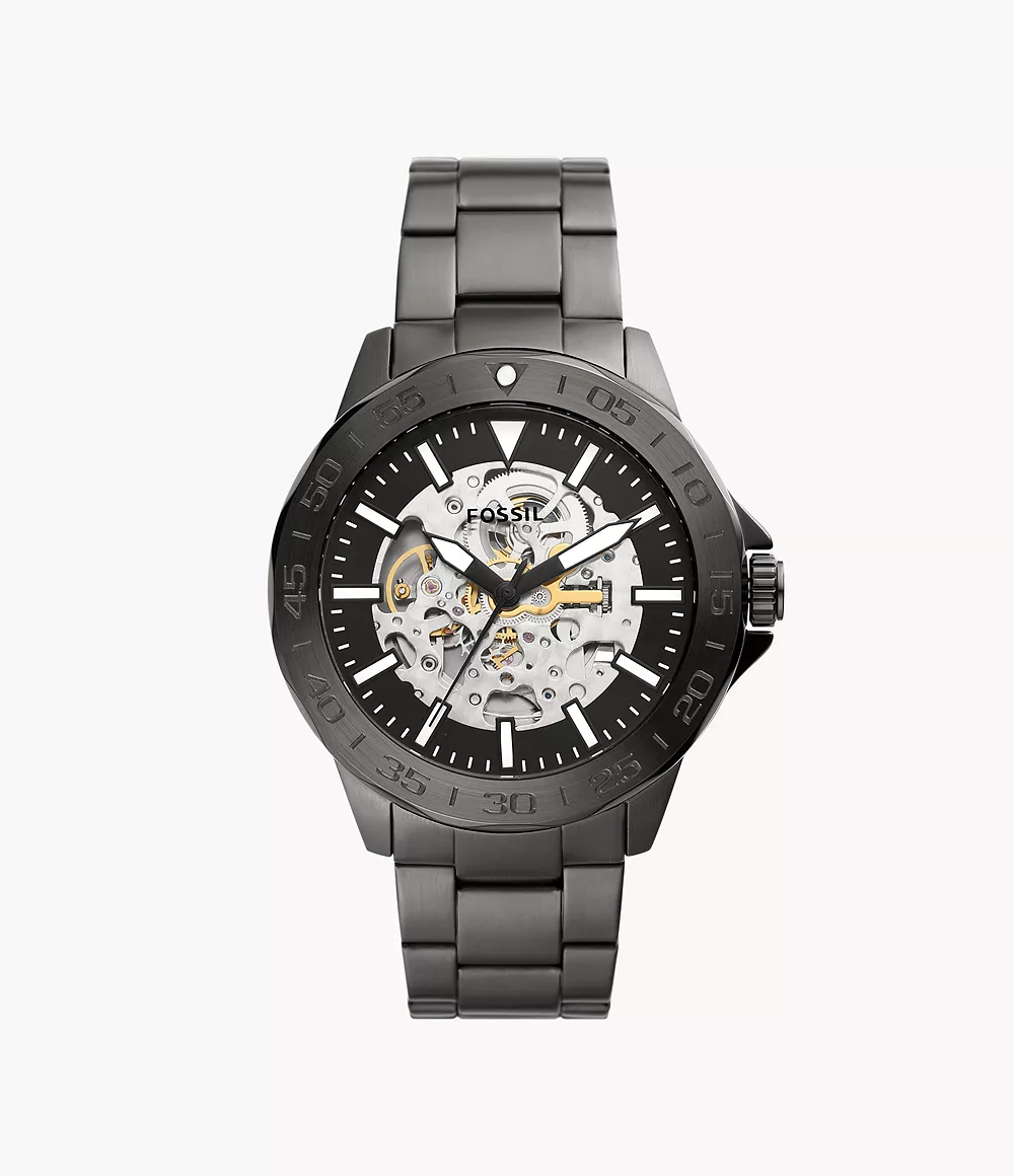 Bannon Automatic Smoke Stainless Steel Watch
