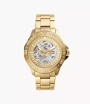 Bannon Automatic Gold-Tone Stainless Steel Watch