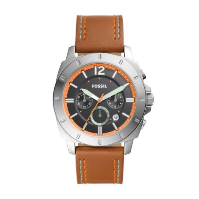 Privateer sport chronograph luggage leather watch new arrivals