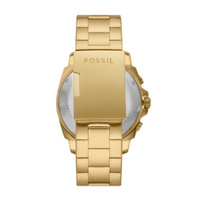 Fossil gold chronograph clearance watch