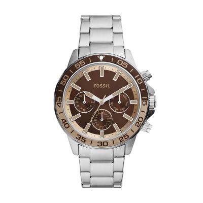 Fossil Men Bannon Multifunction Stainless Steel Watch