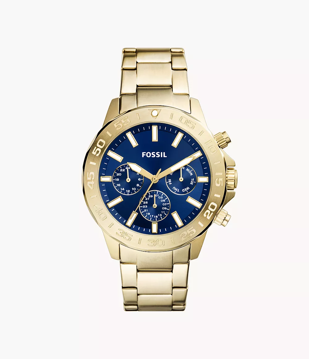 Bannon Multifunction Gold-Tone Stainless Steel Watch
