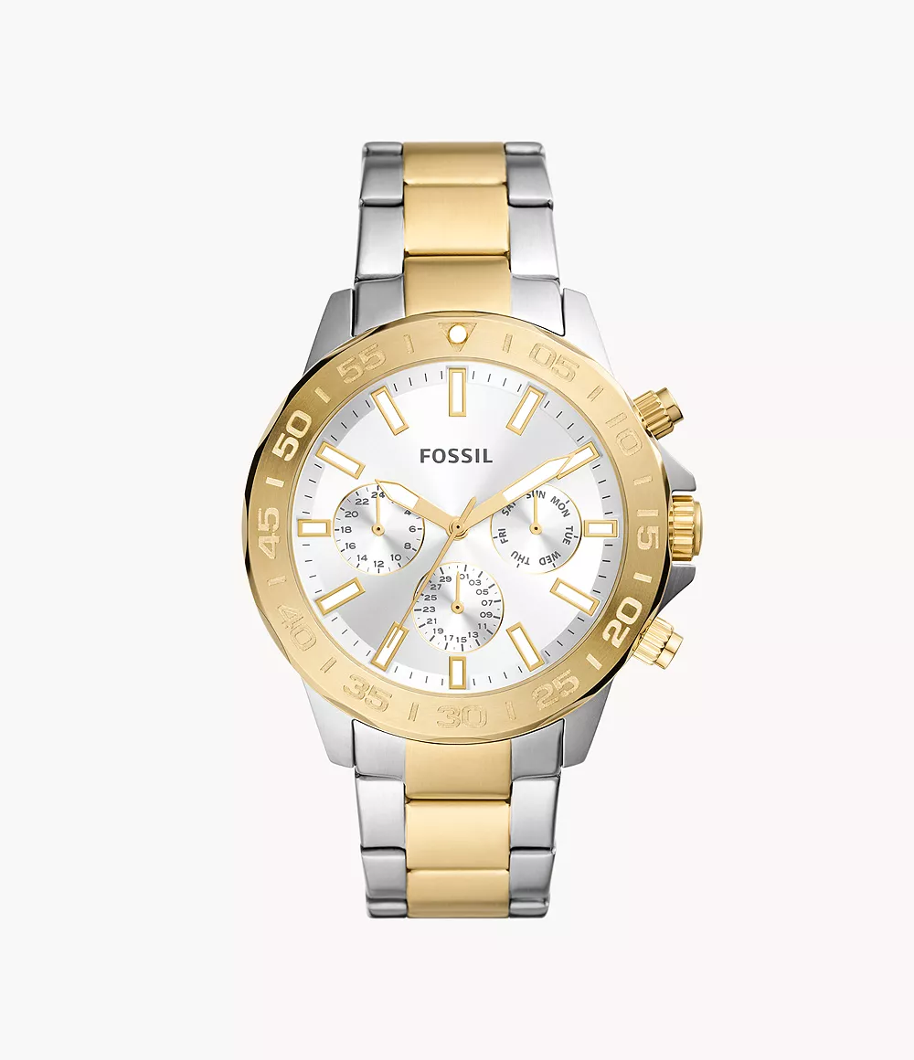 Bannon Multifunction Two-Tone Stainless Steel Watch
