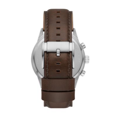 Fossil Coachman CH2891 reloj con correa de cuero marrón con cronógrafo para  hombre