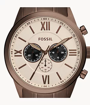 Flynn Chronograph Brown Stainless Steel Watch