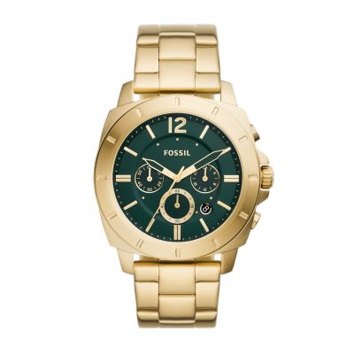 Fossil shop chronograph gold