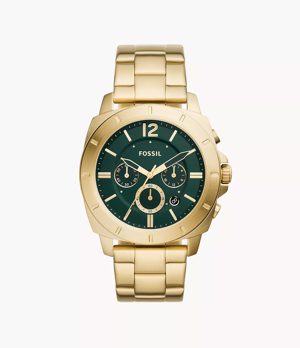 Fossil Men Privateer Chronograph Gold-Tone Stainless Steel Watch