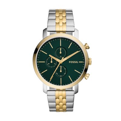 Fossil Men Luther Chronograph Two-Tone Stainless Steel Watch