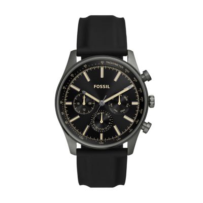 Sullivan Multifunction Black Silicone Watch