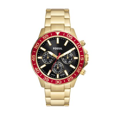 Bannon Multifunction Gold-Tone Stainless Steel Watch - BQ2755 - Fossil