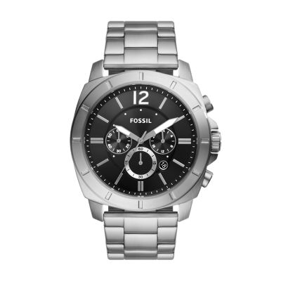 Privateer Chronograph Stainless Steel Watch - BQ2757 - Fossil