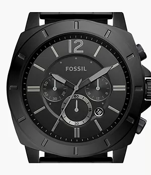 Privateer Chronograph Black Stainless Steel Watch