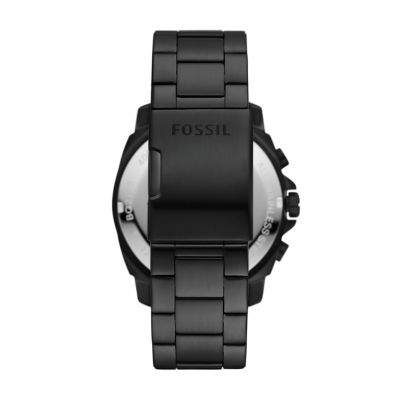 Fossil watch outlet black chronograph