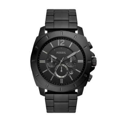 Privateer Chronograph Black Stainless Steel Watch - BQ2759 - Watch