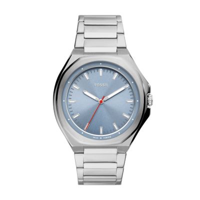 Evanston Solar Powered Stainless Steel Watch BQ2766 Fossil