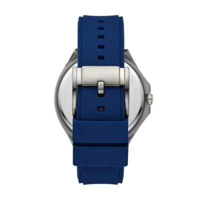 Evanston Multifunction Blue Silicone Watch - BQ2773 - Fossil