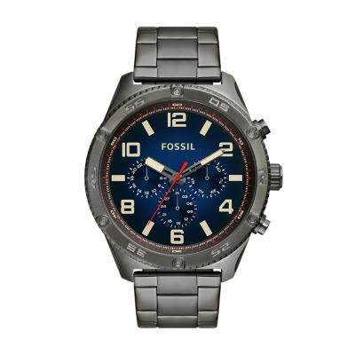 

Fossil Outlet Homme Montre Brox multifonction en acier inoxydable gris fumé