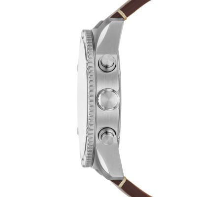 Brox Multifunction Dark Brown Leather Watch - BQ2776 - Watch Station