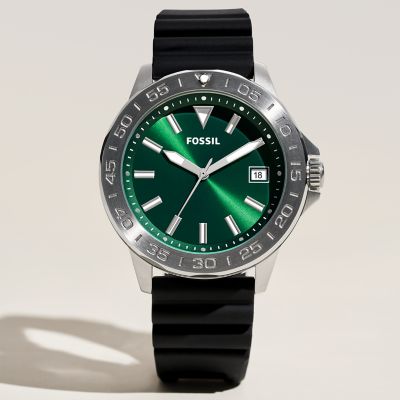 Silicone shop fossil watch