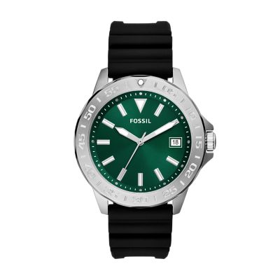 Fossil men's sale silicone watch