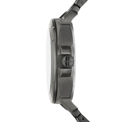 Privateer Twist Smoke Stainless Steel Watch - BQ2787 - Fossil