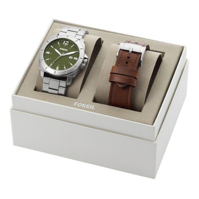 Fossil watch and outlet wallet set