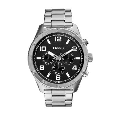 Fossil Outlet Uhr Brox Multifunktionswerk Edelstahl