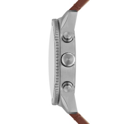 Brox Multifunction Brown Leather Watch - BQ2799 - Fossil