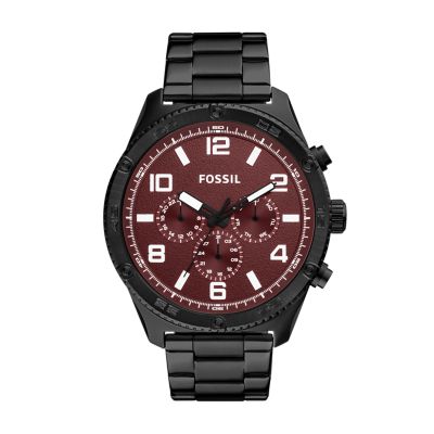 Brox Multifunction Black Stainless Steel Watch BQ2803 Fossil