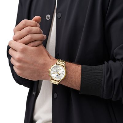 Fenmore Multifunction Gold-Tone Stainless Steel Watch