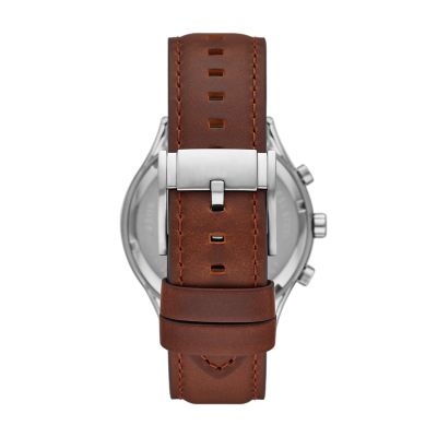 Fenmore Multifunction Brown Leather Watch BQ2811 Fossil