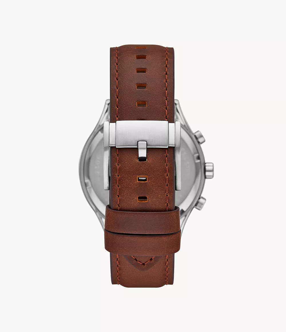 Fenmore Multifunction Brown Leather Watch