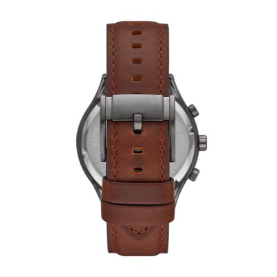 Fenmore Multifunction Brown Leather Watch BQ2814 Fossil