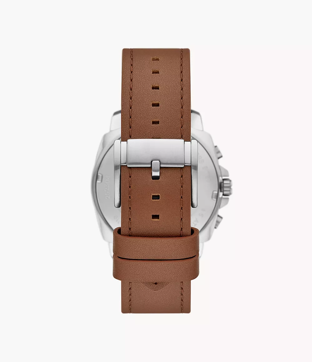 Privateer Chronograph Brown Leather Watch