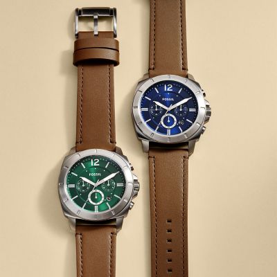 Privateer Chronograph Brown Leather Watch - BQ2819 - Watch Station