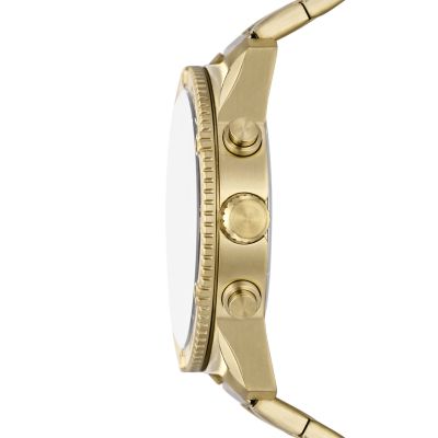 Uhr Brox Multifunktionswerk Edelstahl goldfarben - BQ2824 - Fossil