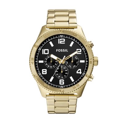 Brox Multifunction Gold Tone Stainless Steel Watch BQ2824 Fossil