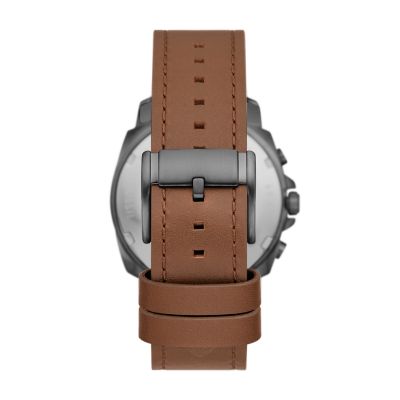 Privateer Sport Chronograph Brown LiteHide™ Leather Watch