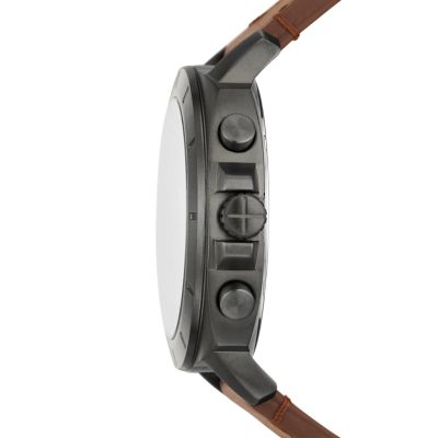 Privateer Sport Chronograph Brown LiteHide™ Leather Watch