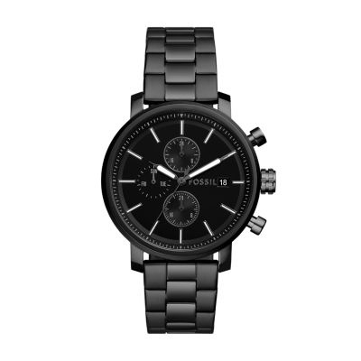 Rhett Multifunction Black Stainless Steel Watch