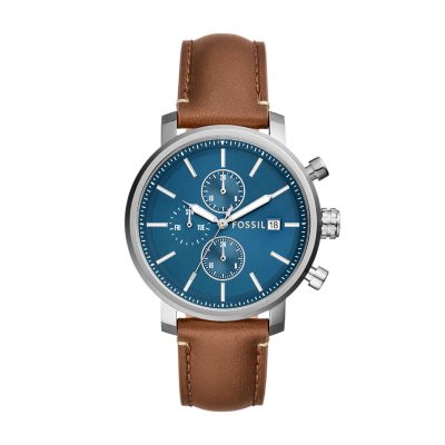 Rhett Multifunction Brown LiteHide Leather Watch BQ2848 Fossil