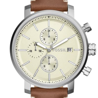 Rhett Multifunction Brown LiteHide™ Leather Watch