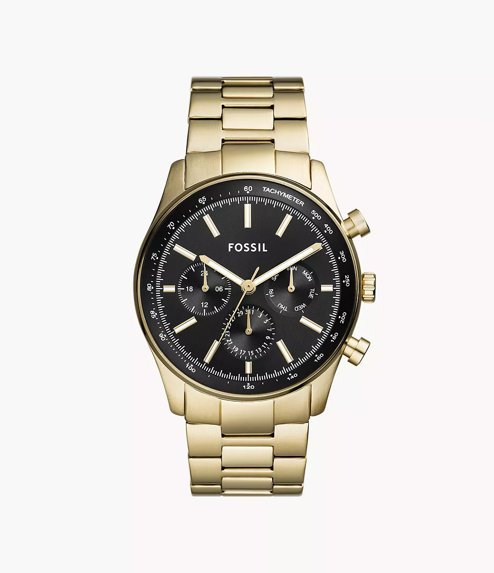Sullivan Multifunction Gold-Tone Stainless Steel Watch
