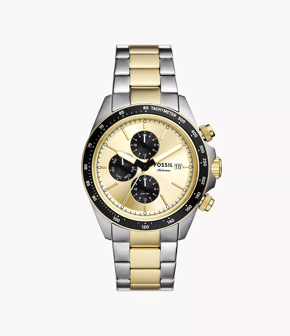 Autocross Multifunction Two-Tone Stainless Steel Watch
