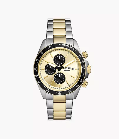 Fossil Autocross Multifunction Two-Tone Stainless Steel Watch ...