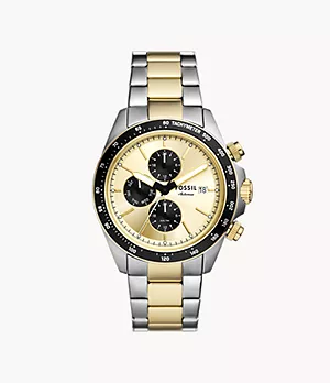Autocross Multifunction Two-Tone Stainless Steel Watch