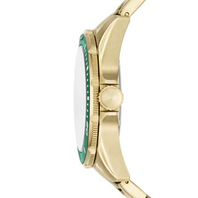 Dalton Three-Hand Gold-Tone Stainless Steel Watch