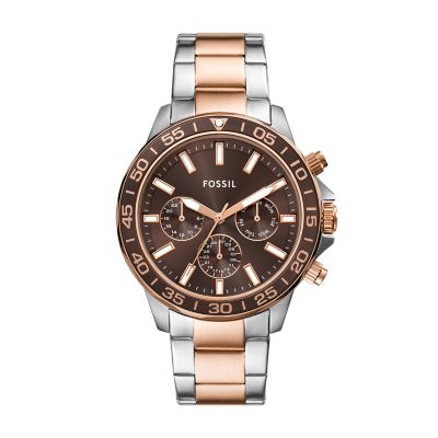 Fossil Outlet Uhr Bannon Multifunktionswerk Edelstahl Bicolor