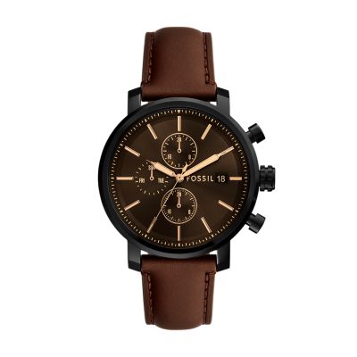 Fossil Outlet Uhr Rhett Multifunktionswerk Leder braun